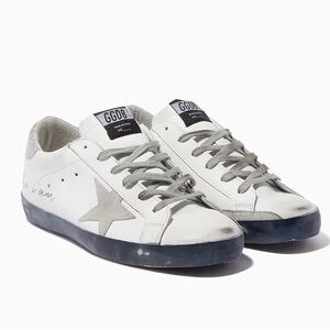 Golden Goose Superstar Navy Bottom Low Too Sneakers